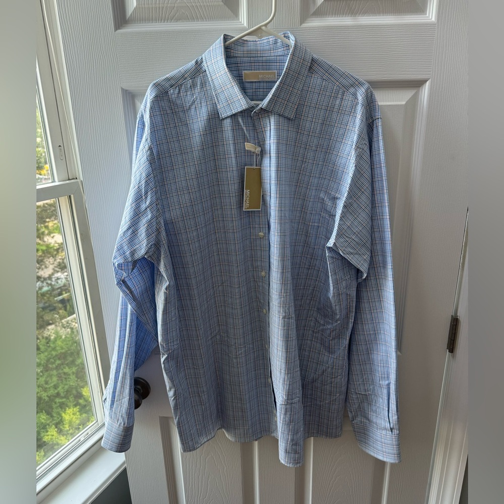 🆕 Brand New Michael Kors Tall Men’s Button Up